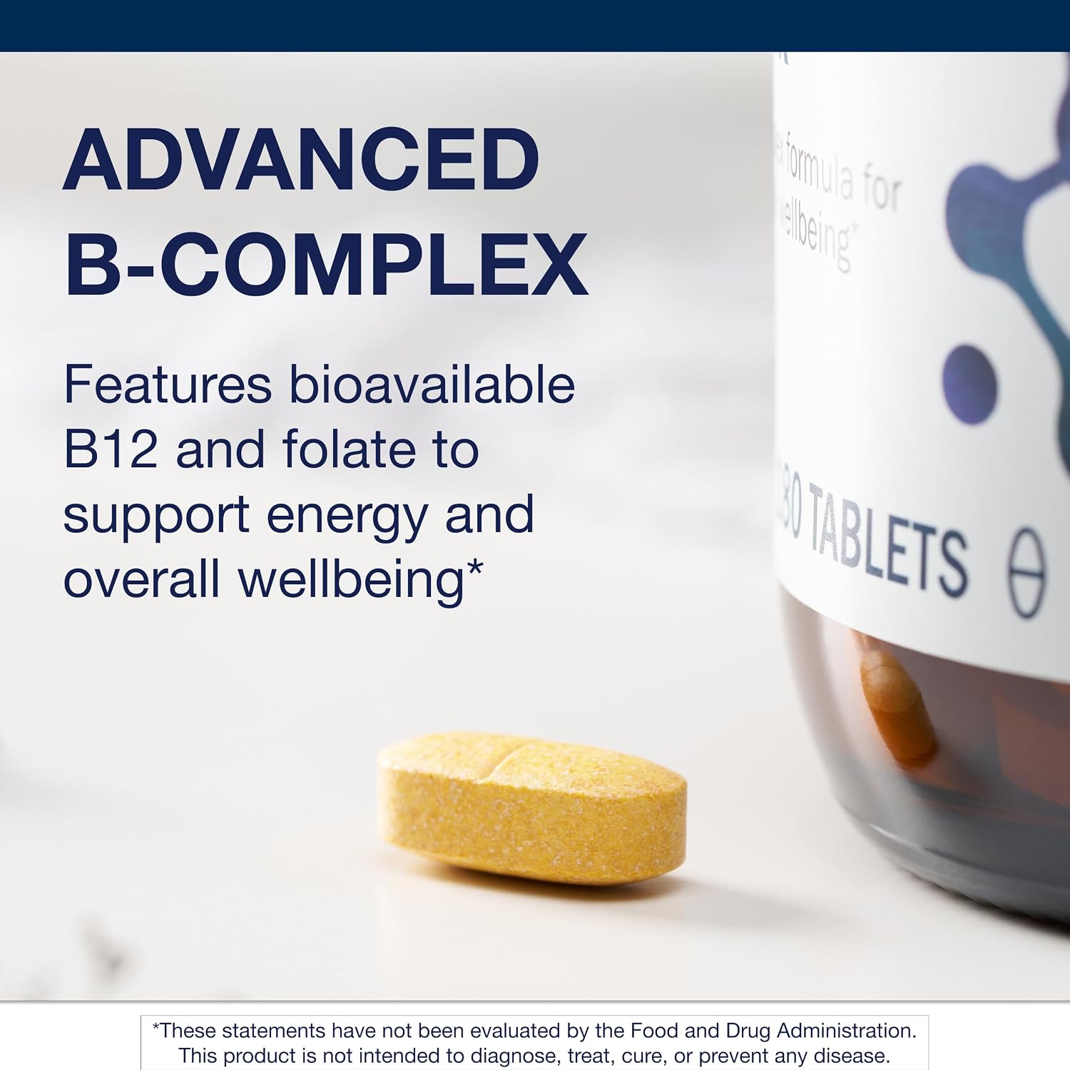 Metagenics Complejo B - Vitaminas B6 y B12 Activas con Folato - 180 Comprimidos