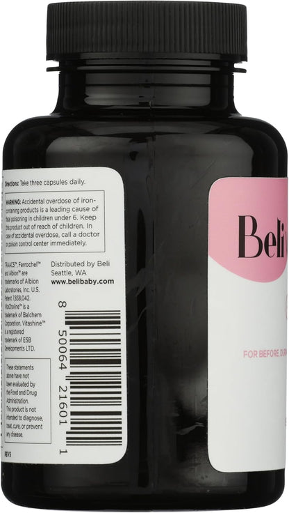 Beli Women Prenatal Multivitamin - 90 – Colina (400 mg): La colina contribuye al metabolismo normal de la – Image 4