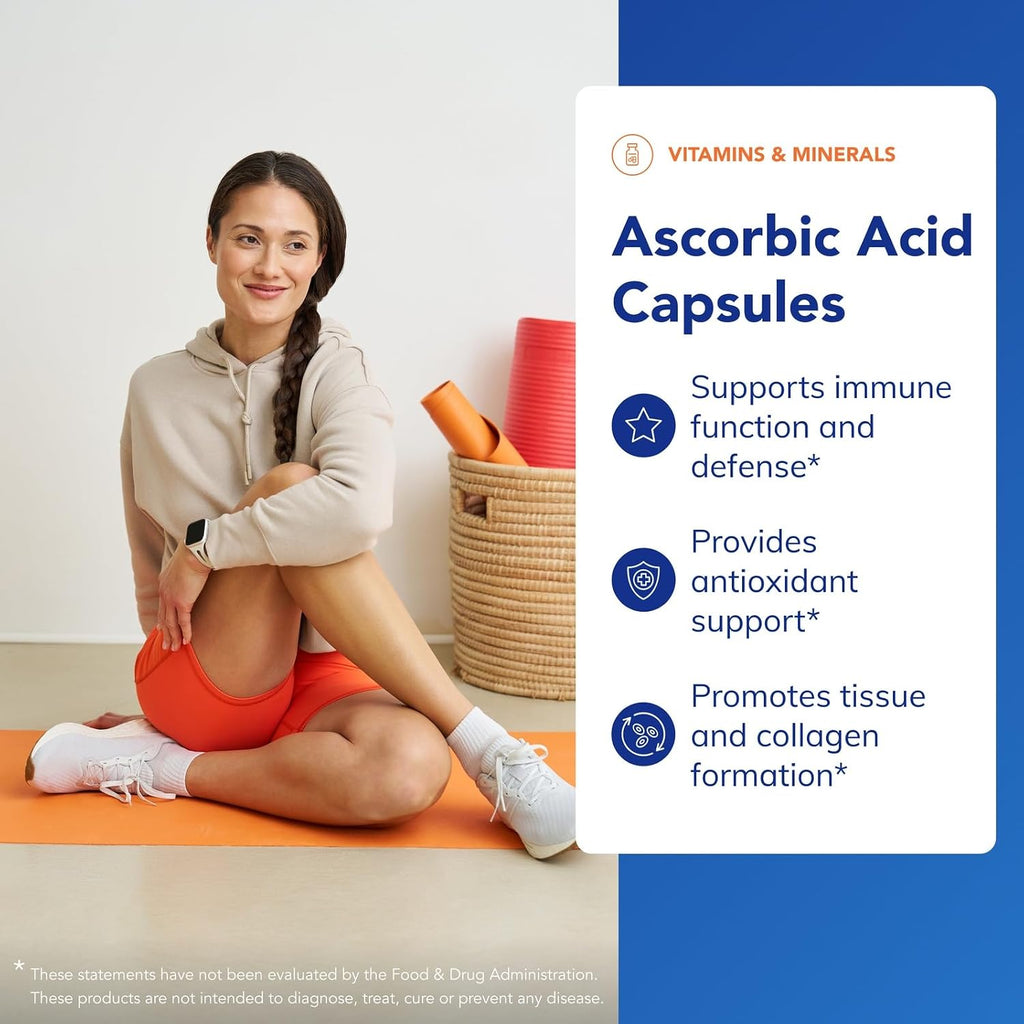 Pure Encapsulations Ácido Ascórbico, Vitamina C 1000 mg, 250 Cápsulas