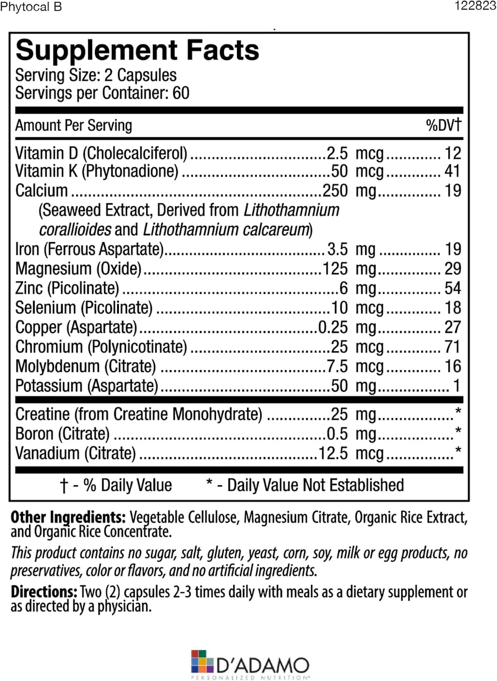 D'Adamo Personalized Nutrition - Optimal Health Stack (Tipo B)