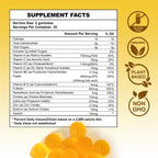 Aromlife Fibro Inositol Gummies - Gominolas de Inositol con Folato y Vitaminas B6 y B12, 60 Gominolas Sabor Naranja para Mujeres