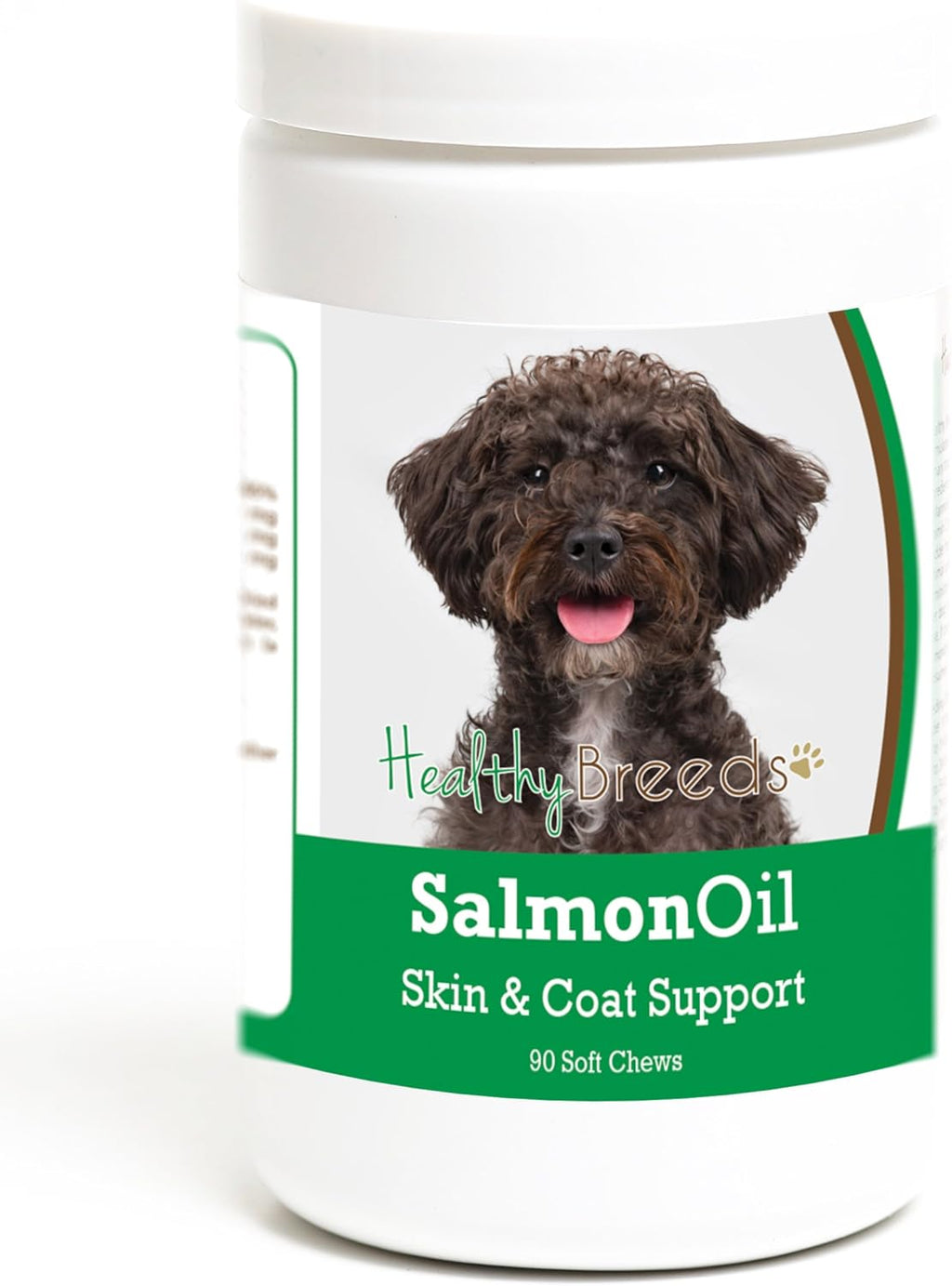 Healthy Breeds Schnoodle Aceite de Salmón en Chews Blandos – 90 Unidades