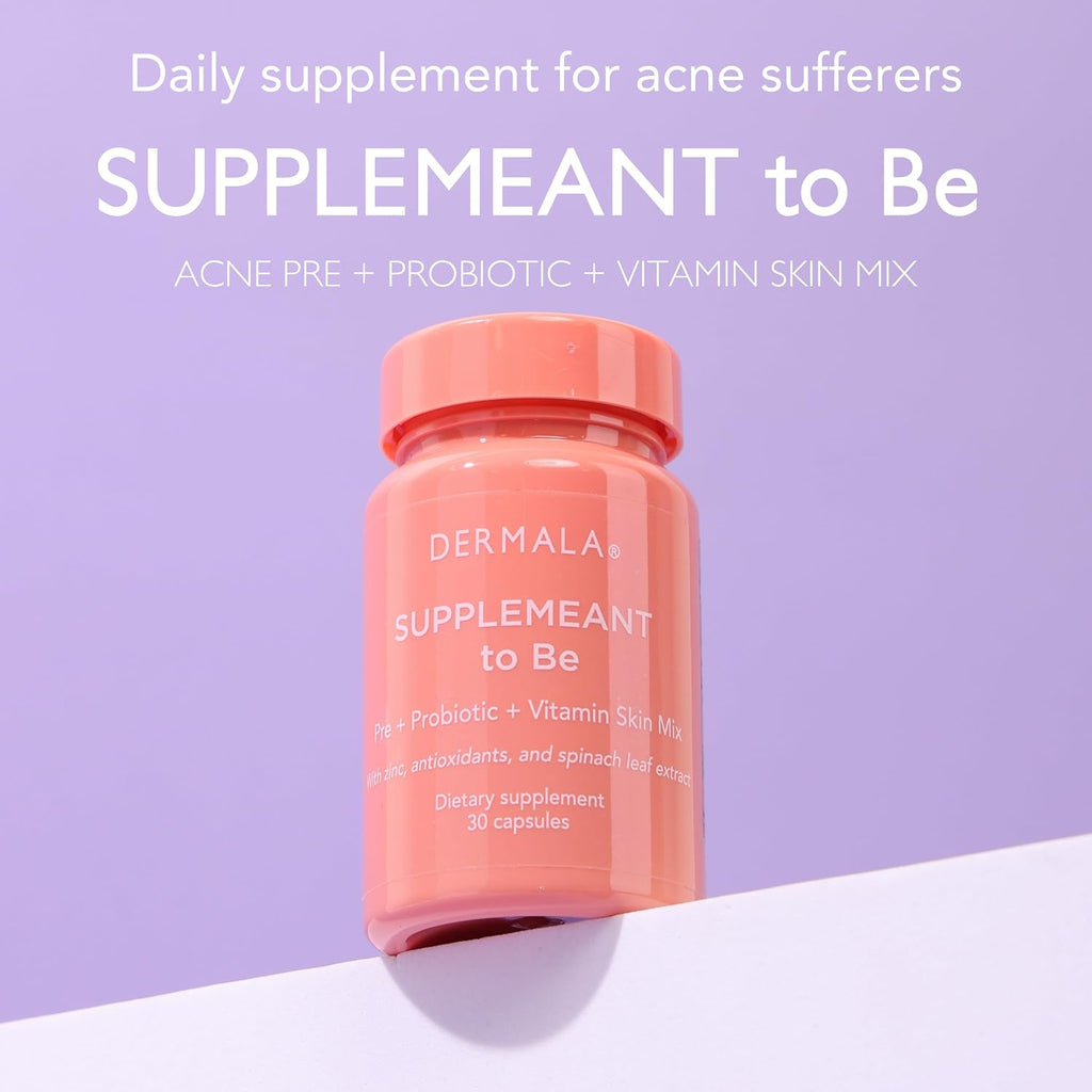 Dermala #FOBO SUPPLEMEANT to Be Acné - Suplemento con Prebióticos, Probióticos, Vitaminas y Zinc