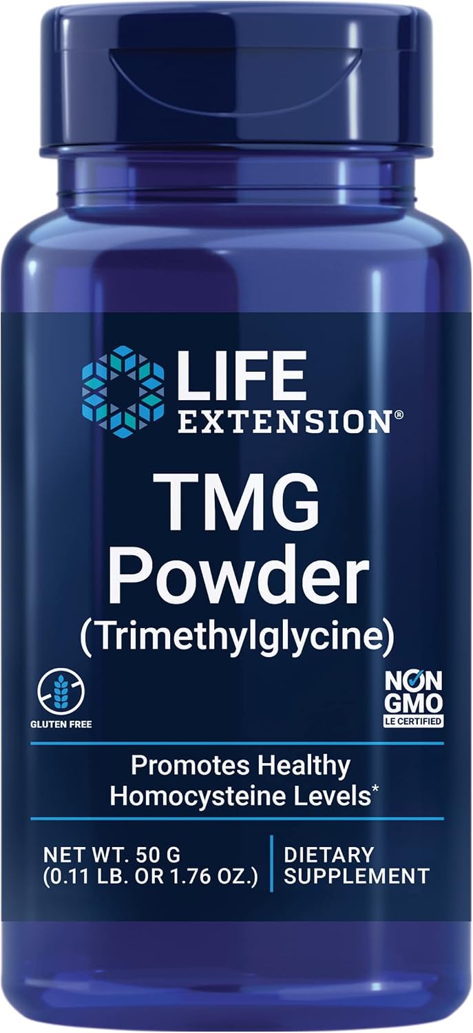 Life Extension TMG en polvo – Trimetilglicina – 50 g