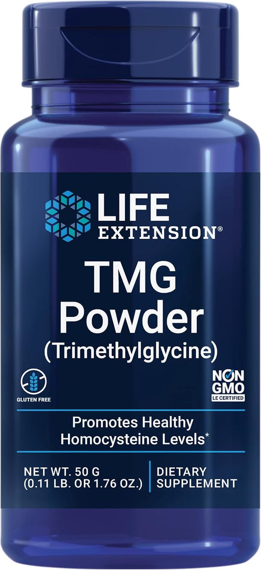 Life Extension TMG en polvo – Trimetilglicina – 50 g