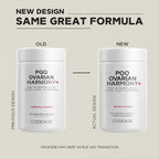 Codeage PQQ Ovarian Harmony+ - Suplemento con PQQ, Myo-Inositol & D-Chiro-Inositol 40:1, Folato 5-MTHF, CoQ10, Arándano Silvestre - Envío Liposomal - No-GMO - 120 Cápsulas