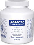Pure Encapsulations Ácido Ascórbico Amortiguado Cápsulas | Vitamina C para personas sensibles | 250 Cápsulas