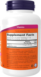 NOW Foods Vitamina C Cristalina (Ácido Ascórbico) - 227 g