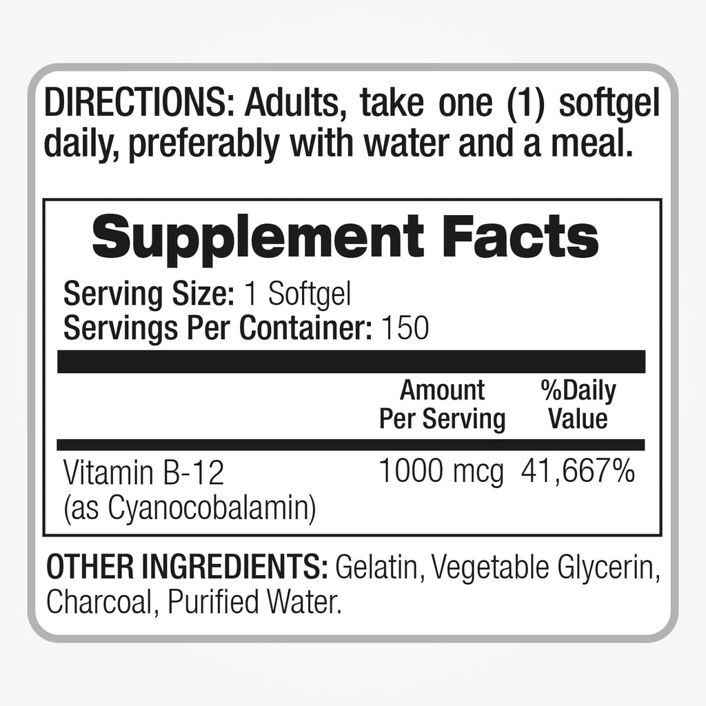 FITO MEDIC'S Lab Vitamina B12 - 150 Cápsulas Blandas