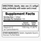 FITO MEDIC'S Lab Vitamina B12 - 150 Cápsulas Blandas