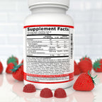 Gominolas de Vitamina D3 y B12 de Dr. Danielle | Suplemento Vegano para Adultos y Niños | 1000 UI de D3 + 250 mcg de B12 | 60 Gominolas (2 Meses)