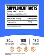 BulkSupplements Pregnenolona 20 mg, 180 Cápsulas