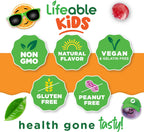 Lifeable Complejo B para Niños con Vitamina C - Gominolas Veganas de Vitaminas B - 90 Gominolas