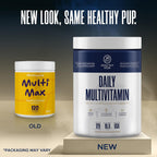 Suplemento multivitamínico para perros - 120 masticables blandos con Omega, Probióticos, Glucosamina y más - para perros pequeños, grandes y mayores