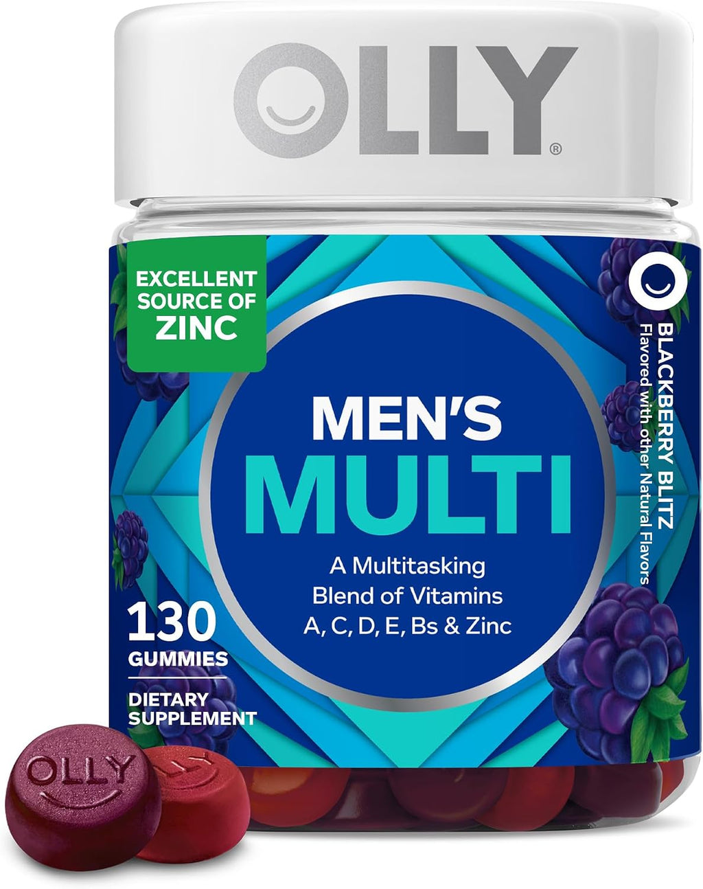 OLLY Multivitamínico para Hombres en Gomitas – 120 gomitas (60 días)