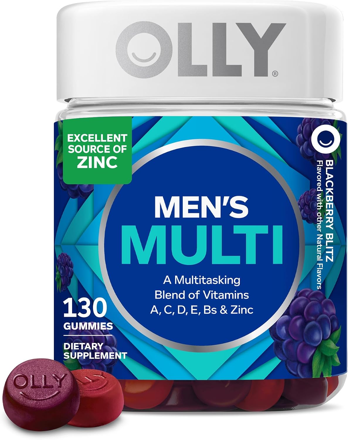 OLLY Multivitamínico para Hombres en Gomitas – 120 gomitas (60 días)