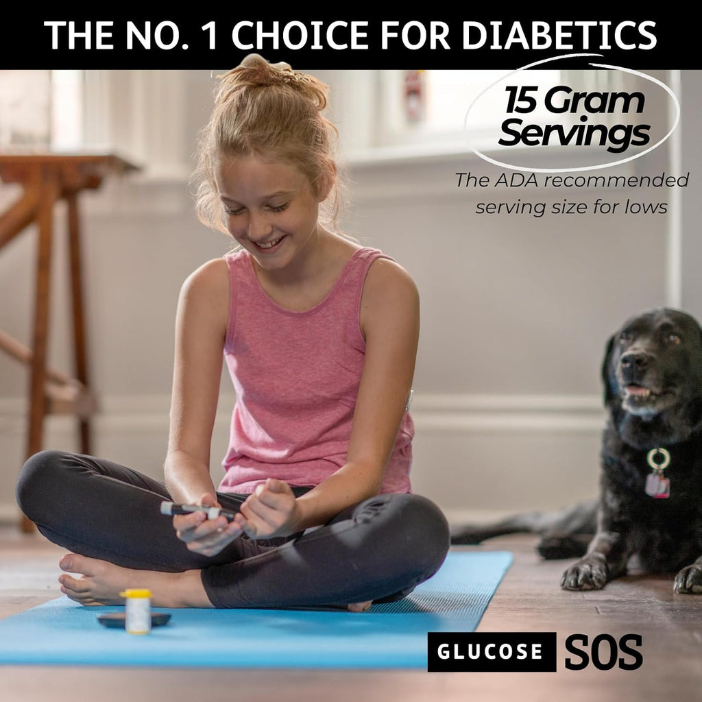 Glucose SOS Polvo de Glucosa en Sobres con Dextrosa Natural, Absorción Rápida que se Disuelve Instantáneamente en la Boca sin Agua, Manzana Verde, 12 unidades