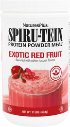 NaturesPlus SPIRU-TEIN, Frutos Rojos Exóticos - 1.1 lb - Proteína Vegetal en Polvo