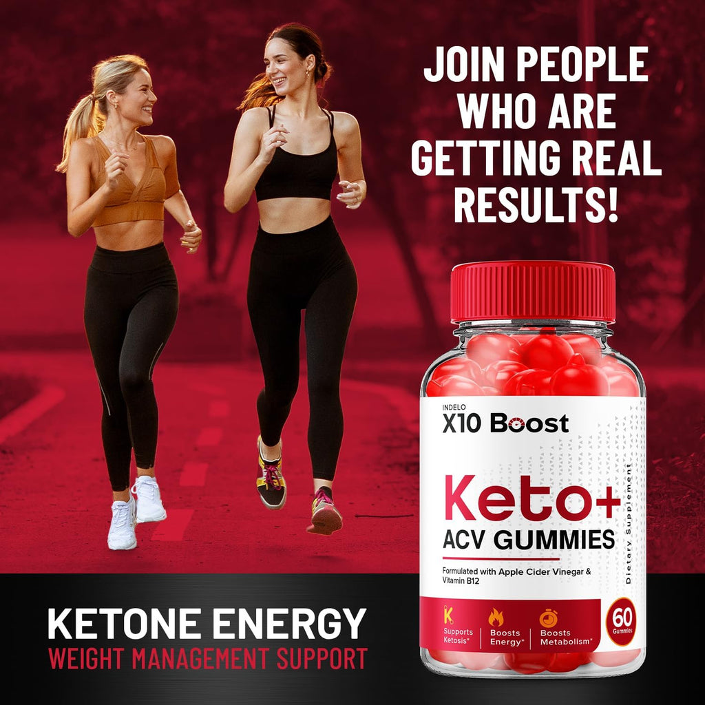 X10 Boost Keto ACV Gummies - Fórmula Avanzada 1000mg con B12, Vinagre de Manzana, Remolacha y Granada (3 Paquetes - 180 Gomitas)