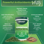 Greens+ Advanced Multi Raw Superfood - Green Superfood Powder Blend - Vegan, Gluten-Free, Non-GMO - 267g