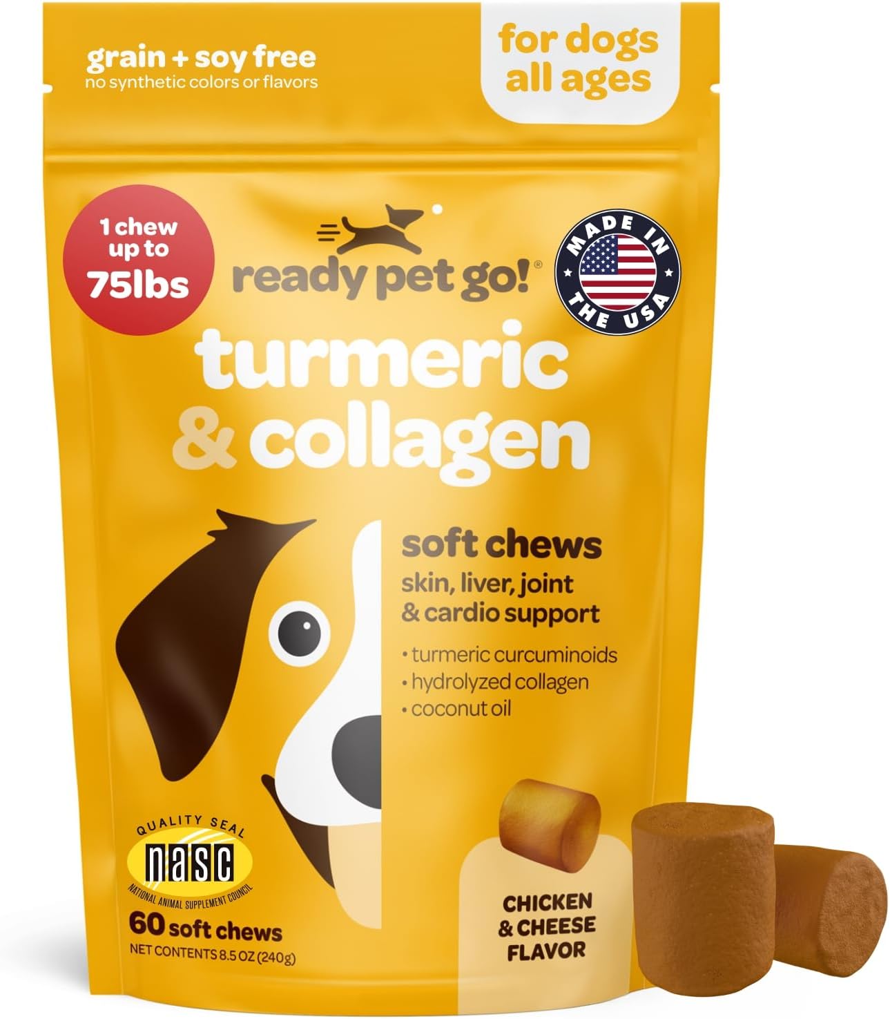 Masticables probióticos para perros con calabaza y enzimas digestivas | 90 unidades