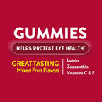 Ocuvite Vitamin and Mineral Supplement for Eye Health, Gummies with Zinc, Vitamins C and E, Lutein, and Zeaxanthin, 60 Gummies