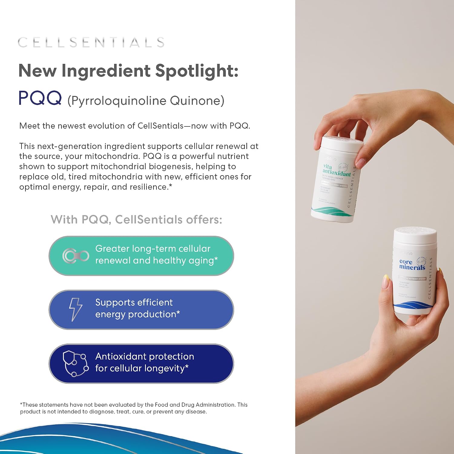 USANA CellSentials - Core Minerals y Vita Antioxidant con tecnología InCelligence - 112 comprimidos - 28 días