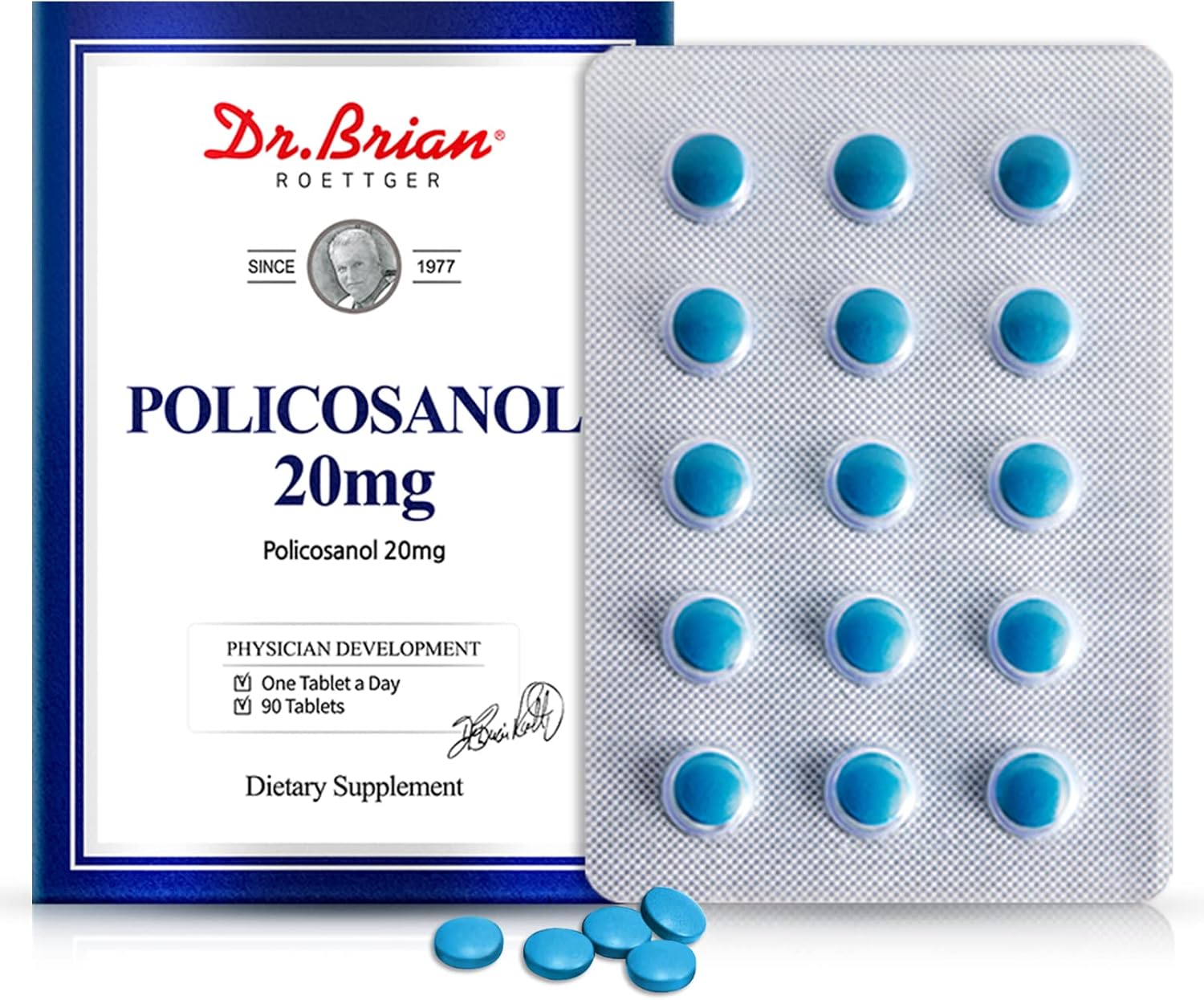Dr. Brian Policosanol 20mg – 90 Comprimidos Vegetales | Apoyo Cardiovascular