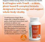 NatureCity True-B Complejo B Vegetal Super B Vitaminas - Alimentos Integrales Orgánicos con Folato Activo y Vitamina B12 - 30 Cápsulas Vegetales