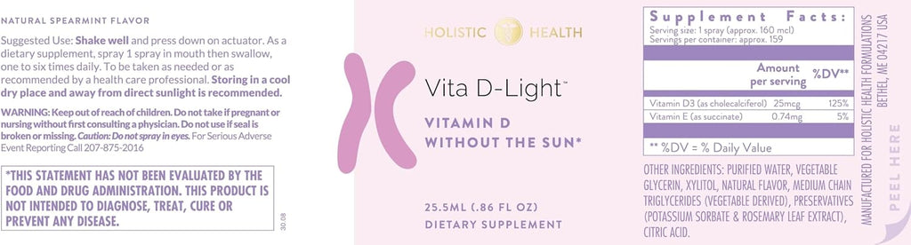 Holistic Health Vita D-Light™ Spray 25.5ml