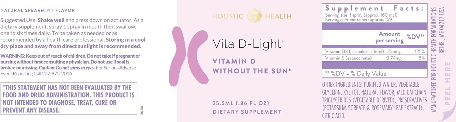 Holistic Health Vita D-Light™ Spray 25.5ml