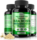 Cápsulas de Irish Sea Moss 120ct - Musgo Marino, Bladderwrack y Raíz de Bardana