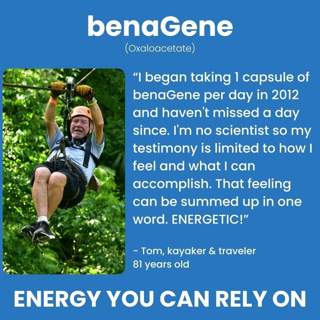 Benagene Oxaloacetato con Vitamina C - 30 Cápsulas - Energía Celular