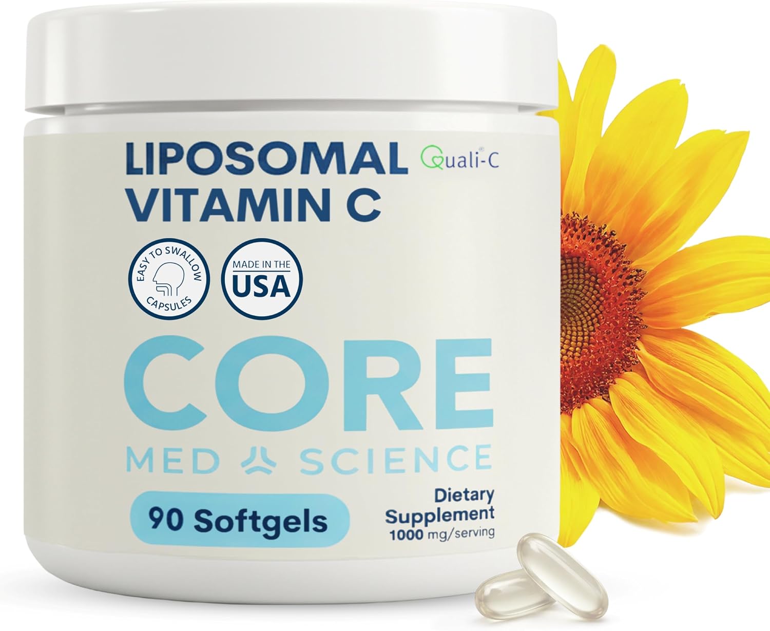 Core Med Science Vitamina C Liposomal 1000mg, 90 Softgels