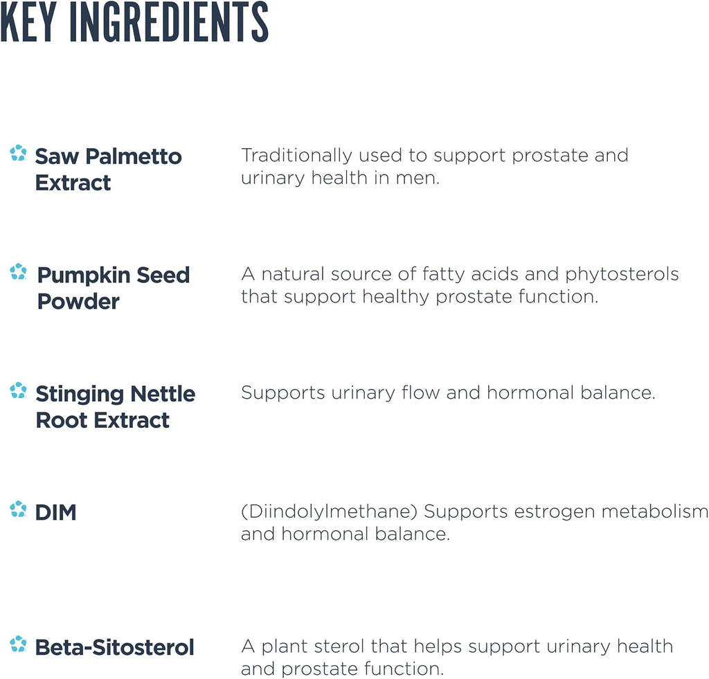 Revive MD Próstata – Suplemento con Saw Palmetto, Beta Sitosterol y Semilla de Calabaza (120 Cápsulas)