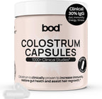 Bod Colostrum Capsules, Calostro Bovino en Cápsulas con 30% IgG, 30 Servicios