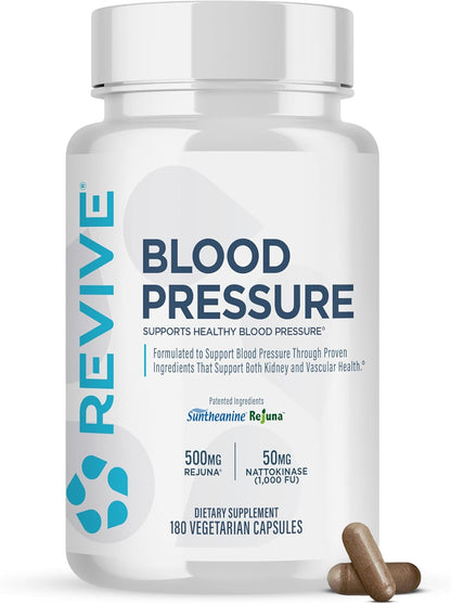 Revive MD Blood Pressure Support - Complejo – Magnesio : Contribuye al funcionamiento normal del sistema nervioso – Image 1