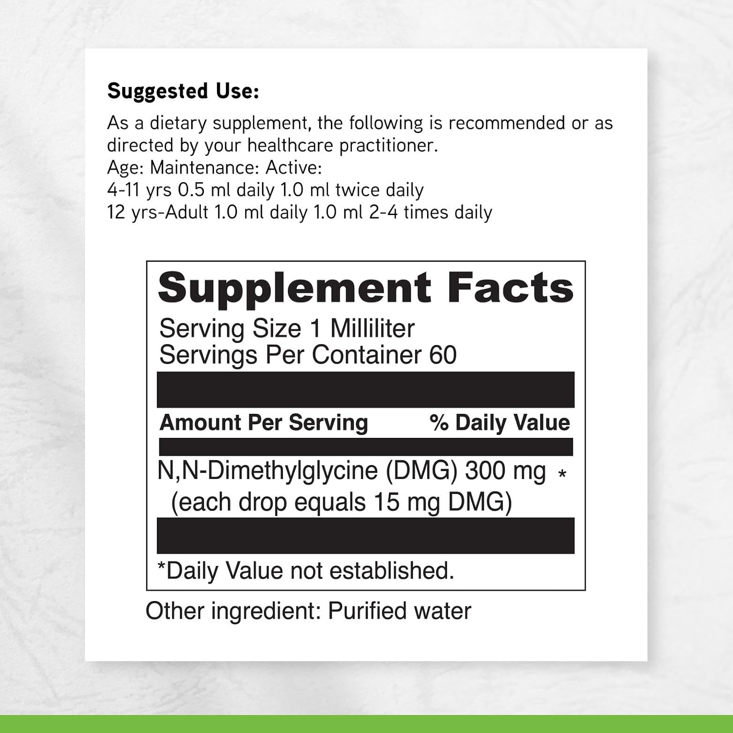 DAVINCI Labs Gluconic DMG Líquido 300mg - 60 ml