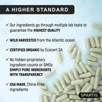 Cápsulas de Musgo Marino Orgánico 2250mg con Bardana y Fucus (180 Cápsulas)