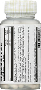 Solaray Biotina 5000 mcg - Liberación Prolongada - 60 Cápsulas Veganas