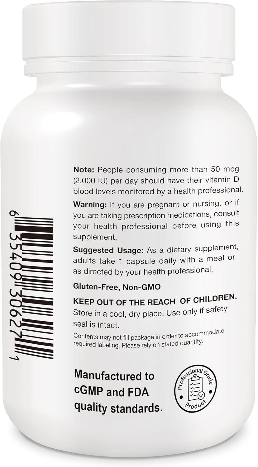 naturActiiv Organic Vitamin D3 125 mcg (5000 IU) - Mini-Capsules