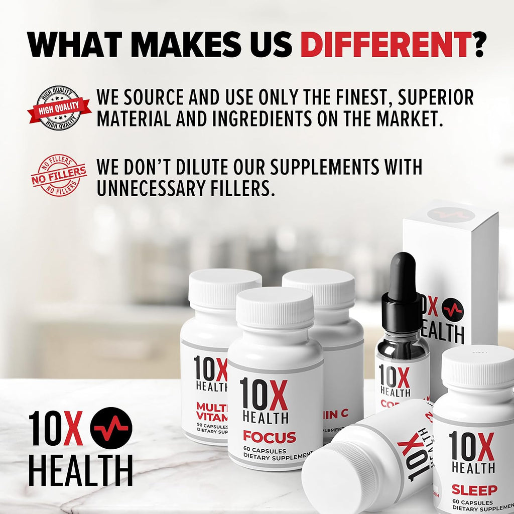 Vitamina C 1000 mg - 120 Cápsulas | 10X Health System