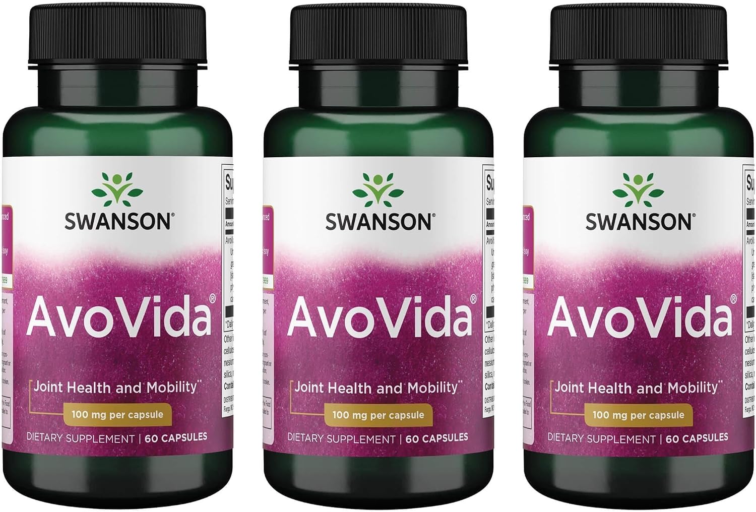 Swanson Avovida 100 mg, 60 Cápsulas