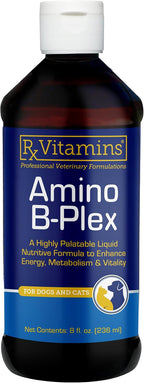 Rx Vitamins Amino B Plex Complejo B Líquido con Aminoácidos para Perros y Gatos - 118 ml