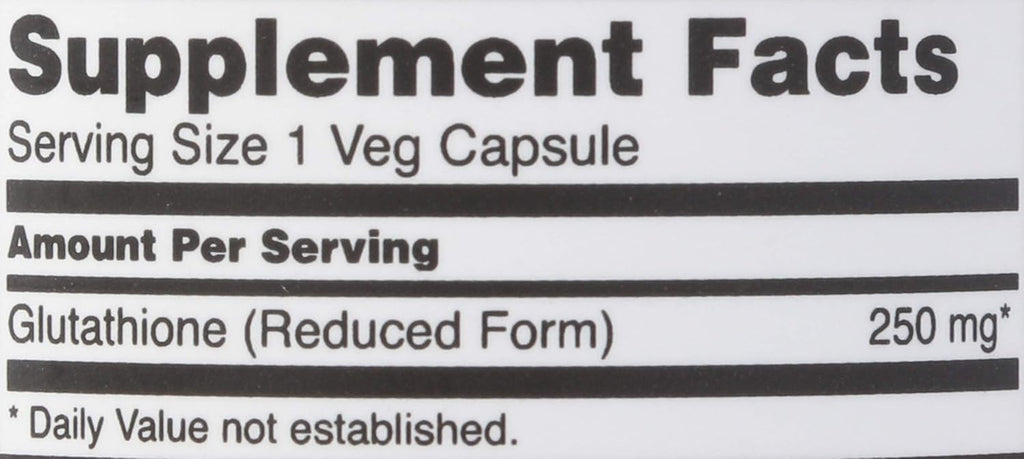 NOW FOODS Glutathione 250, 60 Cápsulas