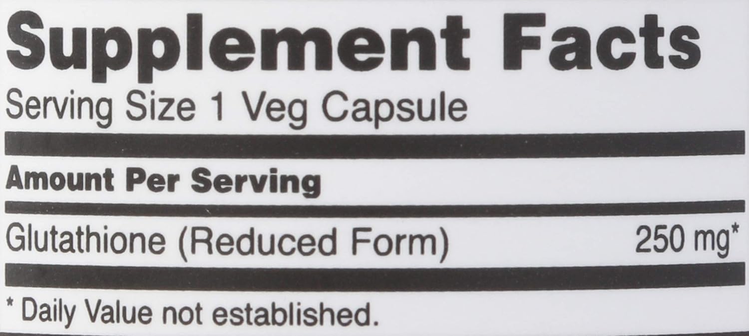 NOW FOODS Glutathione 250, 60 Cápsulas