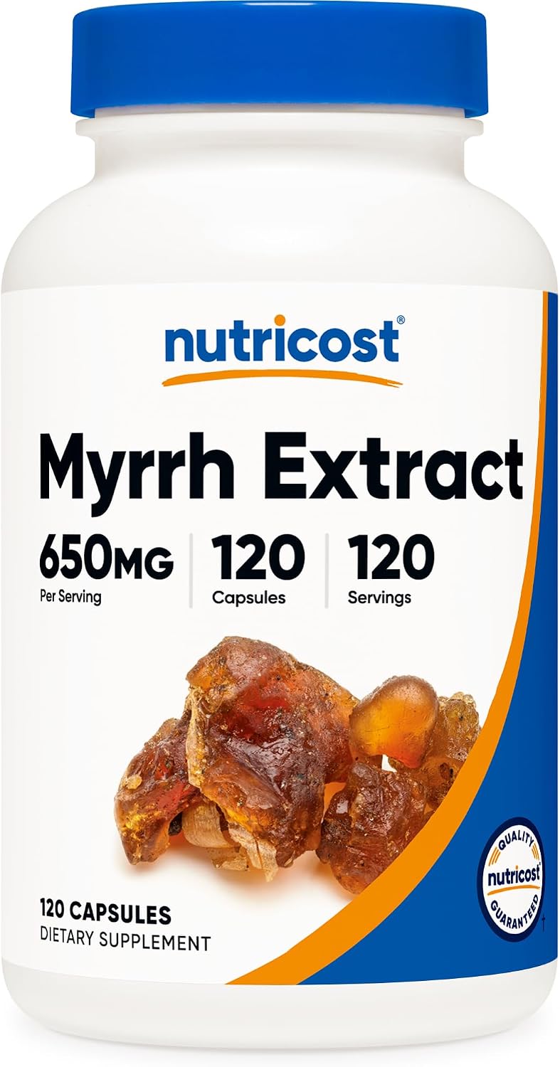 Nutricost Extracto de Mirra - 120 Cápsulas, Sin Gluten, Vegetariano, No-OGM