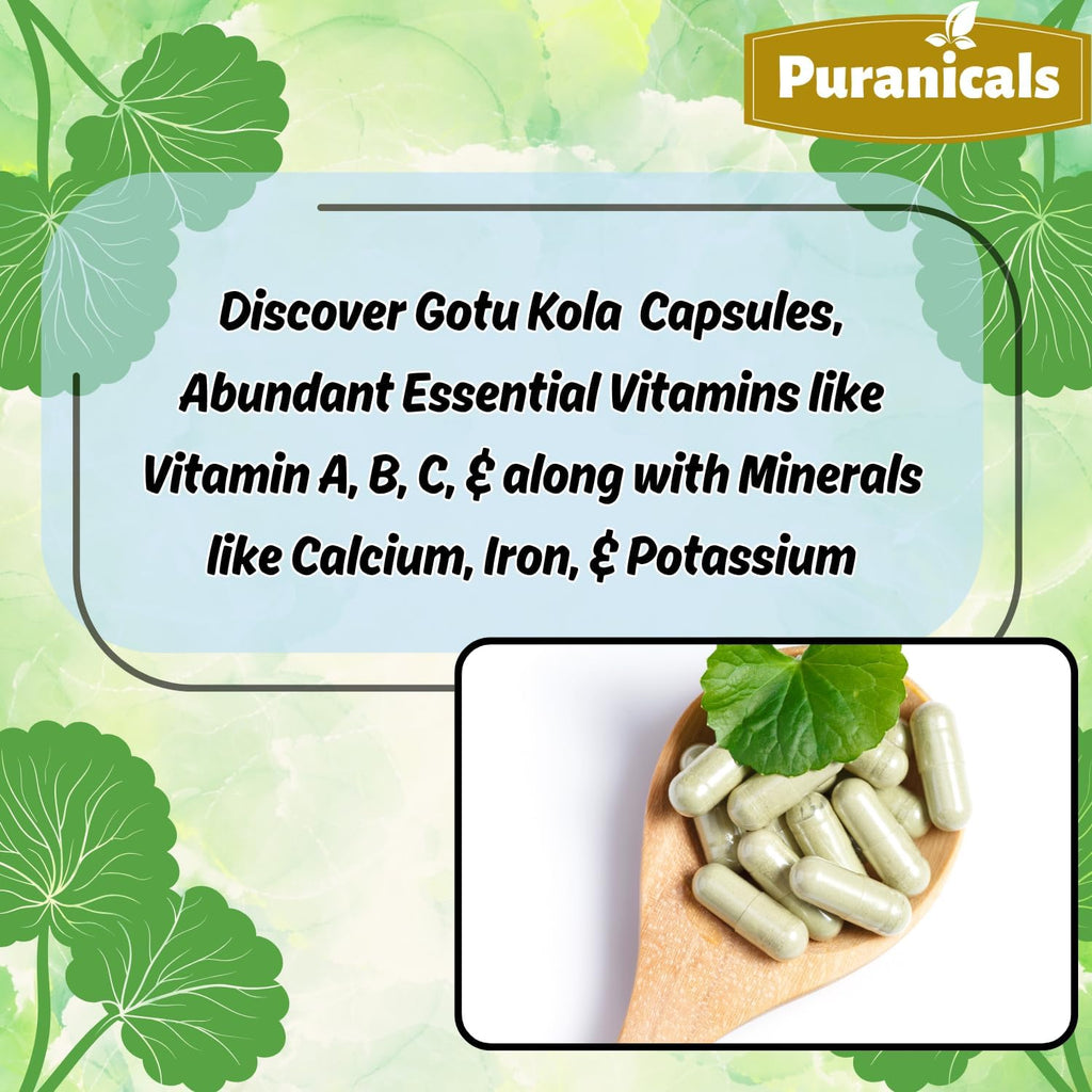 Gotu Kola Premium 320 Cápsulas No OGM y Sin Gluten | Suplemento Herbario | 600 mg Por Ración | Hecho con Polvo de Gotu Kola 100% Puro