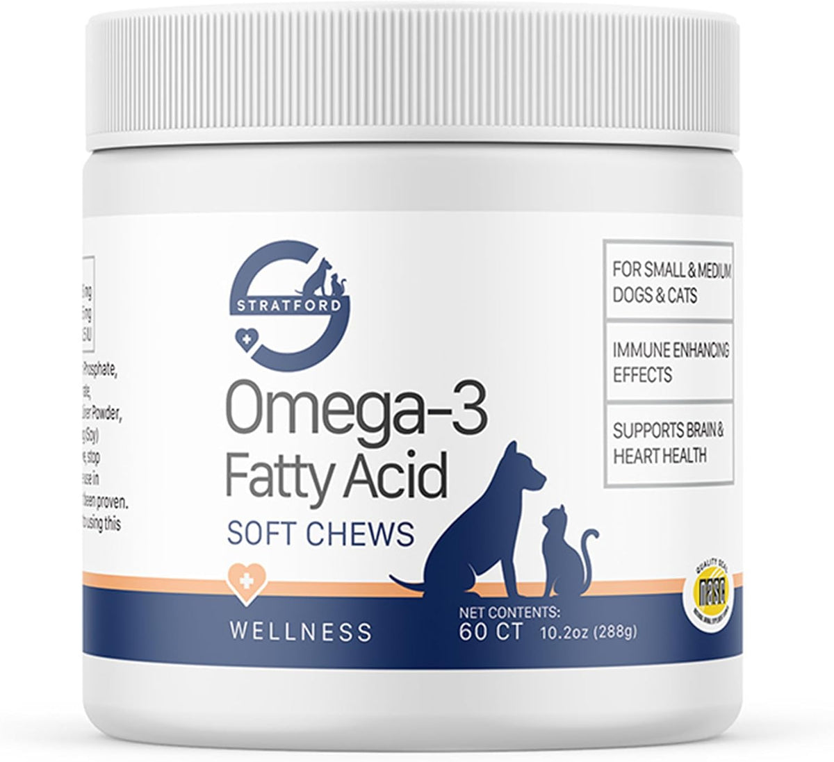 Stratford Pharmaceuticals EZ Chew Omega 3 Soft Chews para Perros - 60 unidades – Image 1
