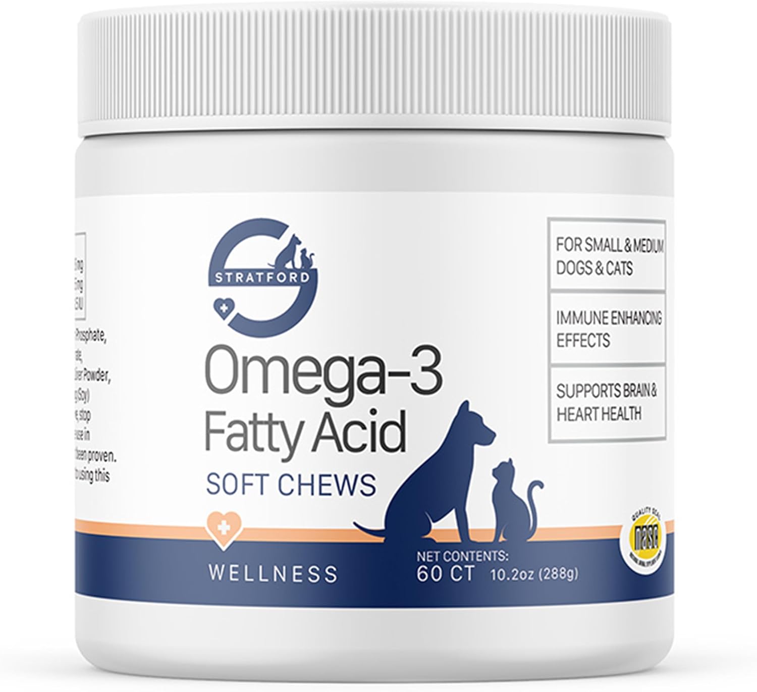 Stratford Pharmaceuticals EZ Chew Omega 3 Masticables Blandos para Perros - 60 unidades